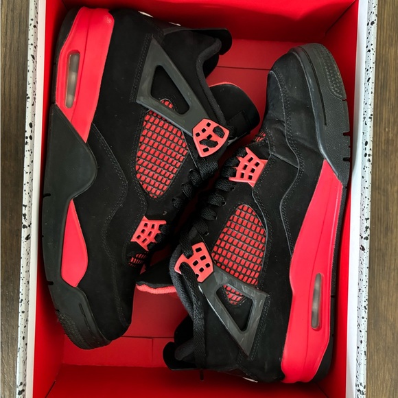 Air Jordan red thunder 4 retro - Picture 1 of 3